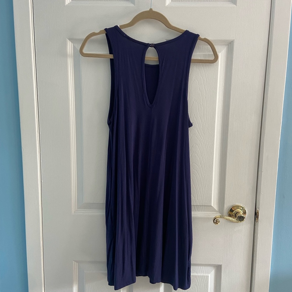 Lulus Sassy Sweetheart Navy Blue Casual Shift Dress - Picture 5 of 7